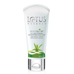 Lotus Herbals White Glow 3-in-1 Deep Cleansing Skin Whitening Facial Foam