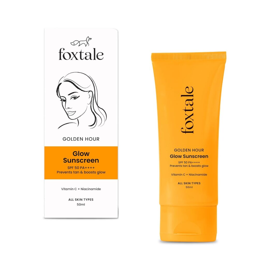 Foxtale SPF 50 Vitamin C Glow Sunscreen with PA++++ 