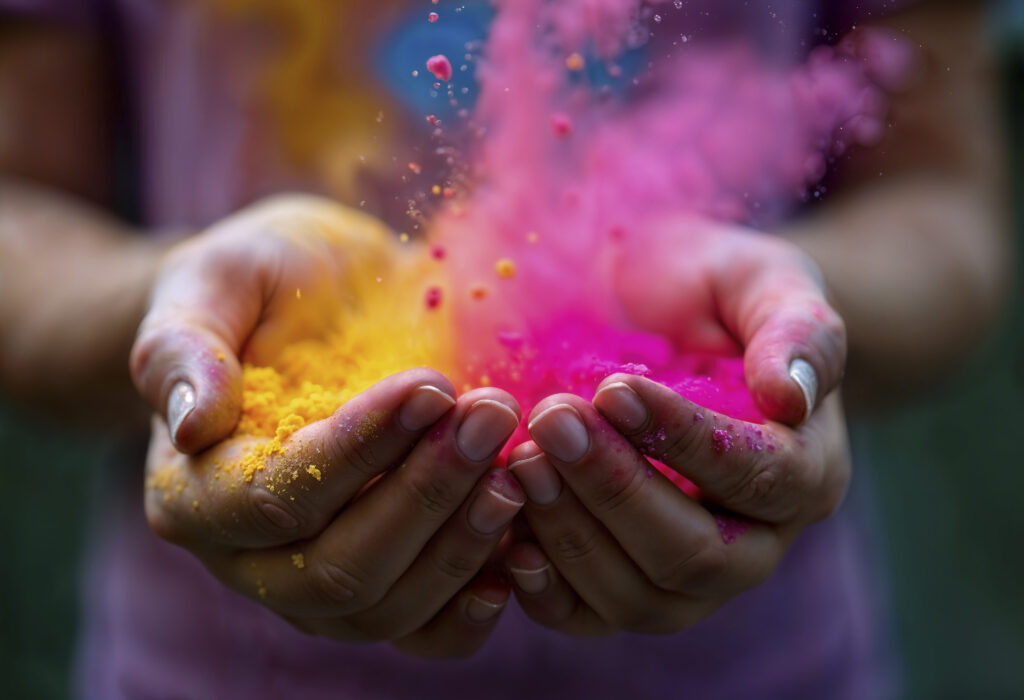 Dry Stubborn Holi Colour