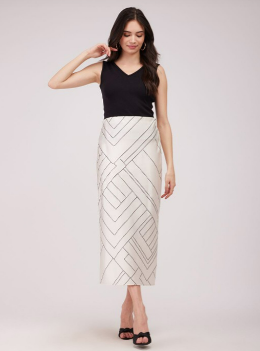 Tank Tops with Midi Slip Skirt