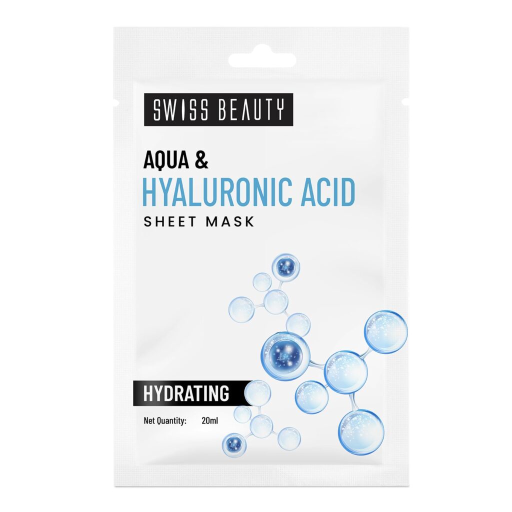 Aqua and Hyaluronic acid sheet mask