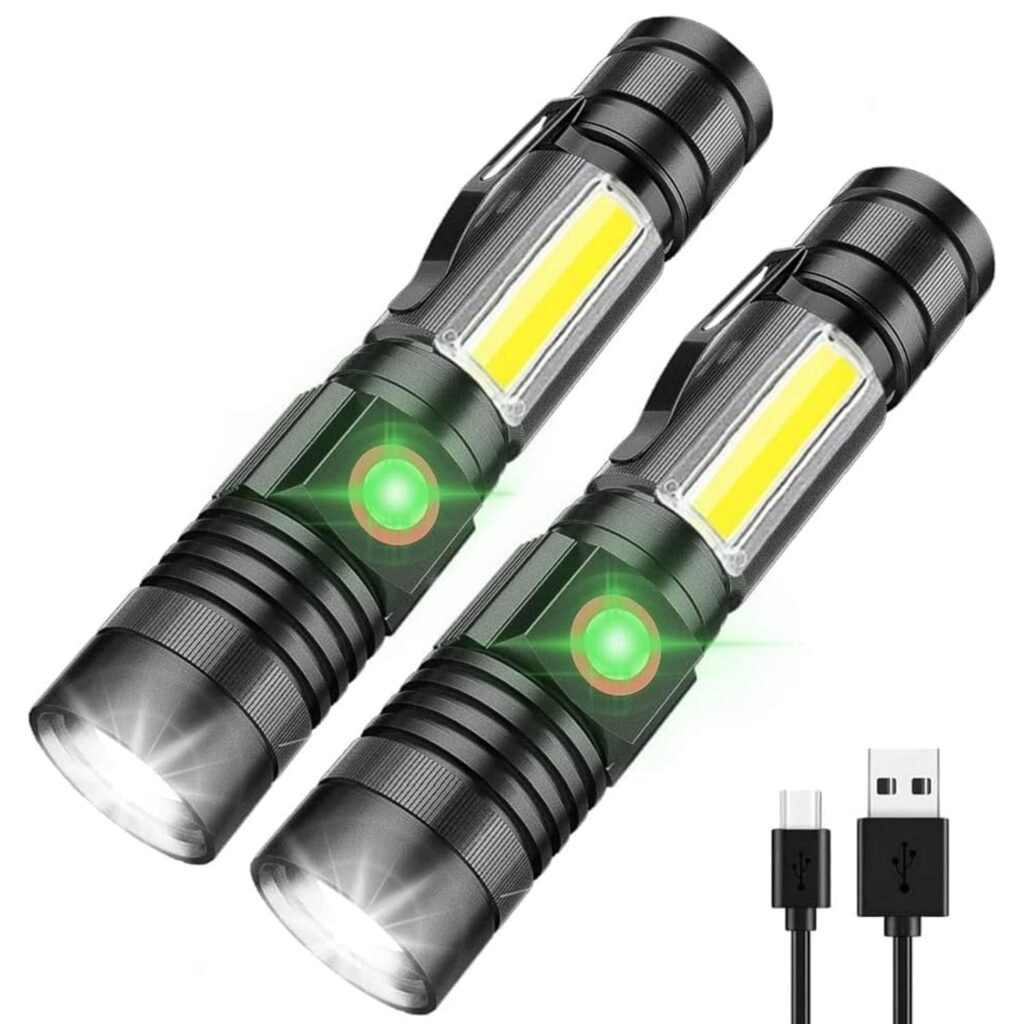 Magnetic Flashlights, iToncs USB Rechargeable Flashlight