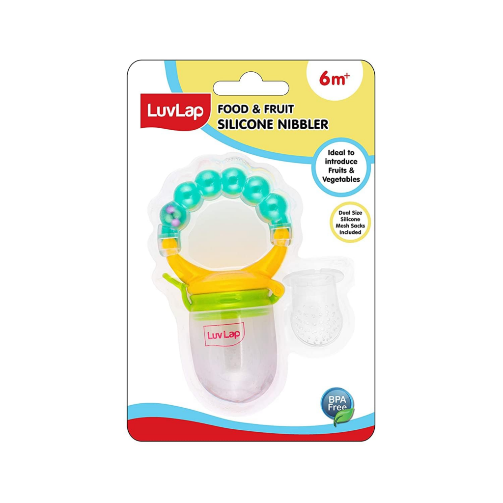 LuvLap Silicone Food/Fruit Nibbler with Extra Mesh