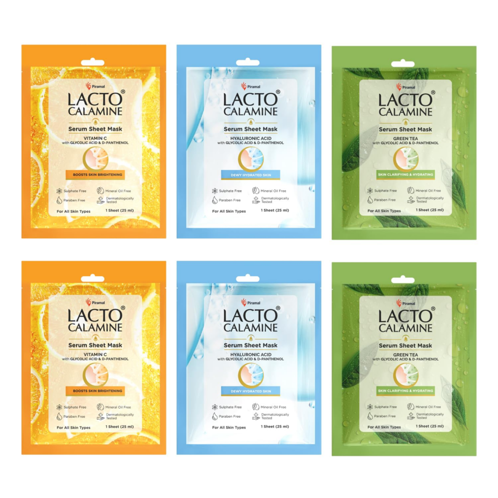 Lacto Calamine Face Sheet Masks