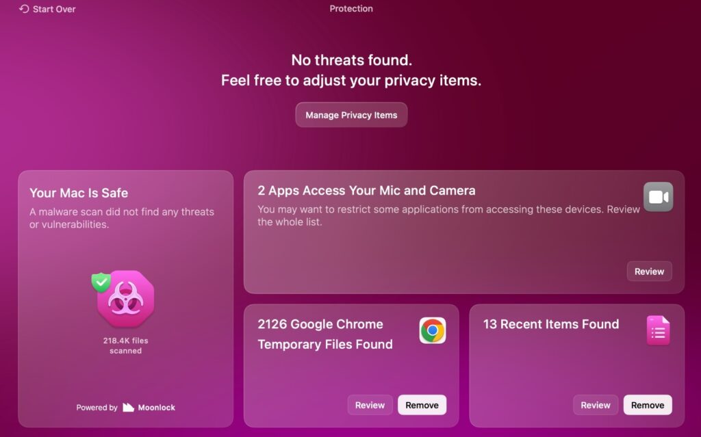Protection tool for privacy and security