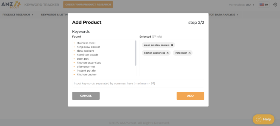 Amazon Keyword Tracker