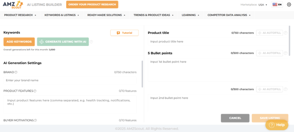 AI Listing Builder