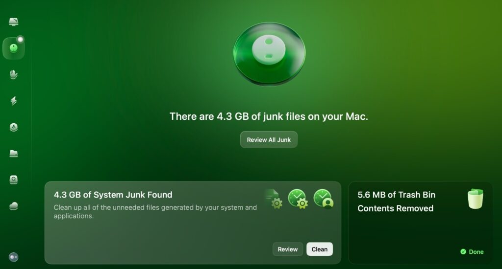 CleanMyMac's Cleanup tool