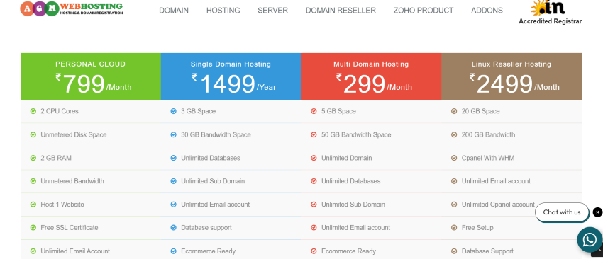 AGM web hosting prices