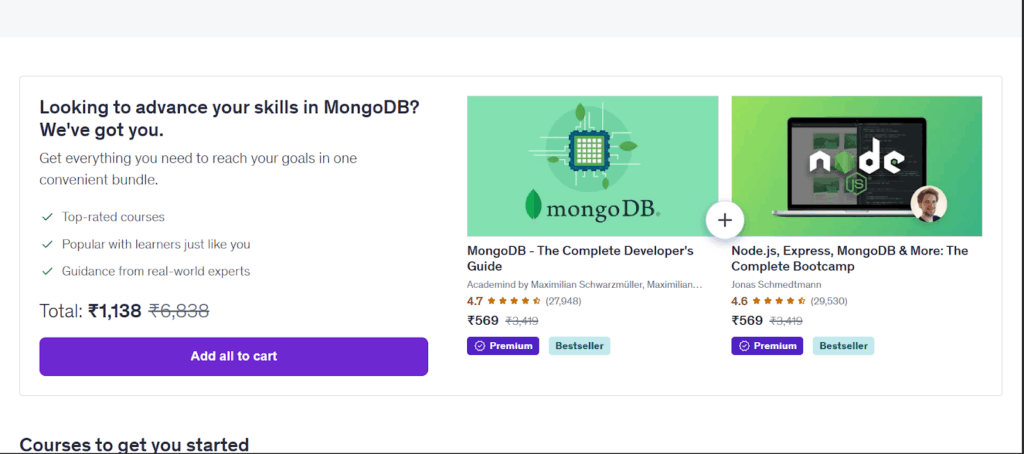 NodeJS Programming courses on Udemy