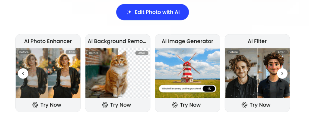 Fotor AI image editing software