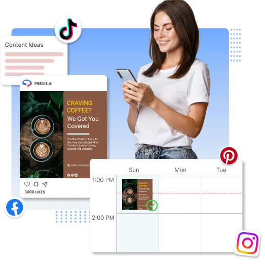 Predis.ai content scheduler