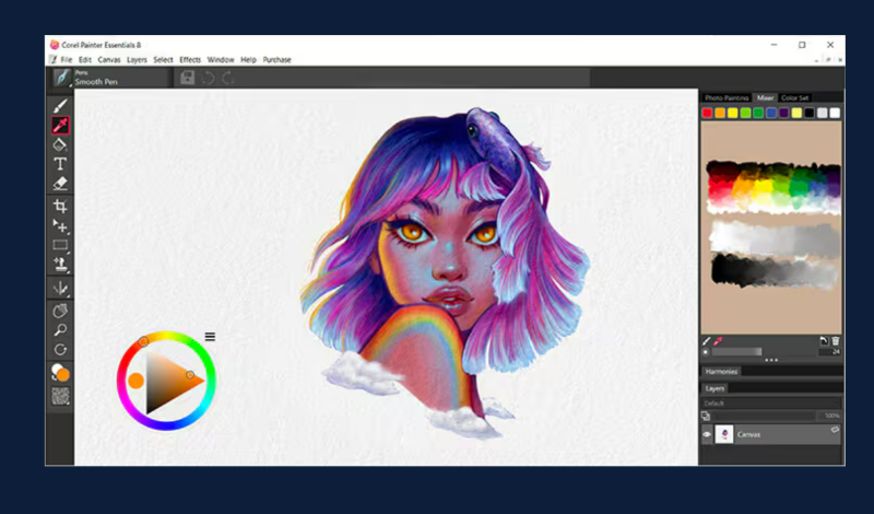 PaintShop Pro user interface