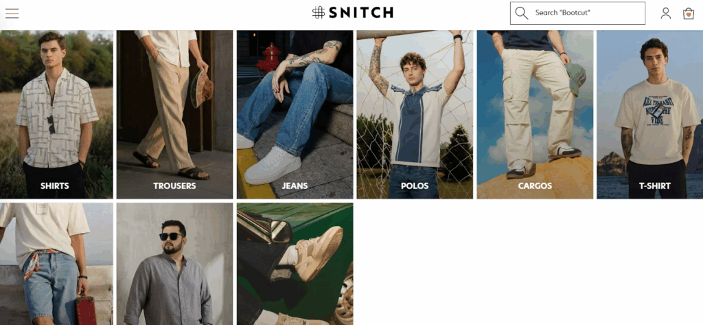 Men's Clothing on Snitch