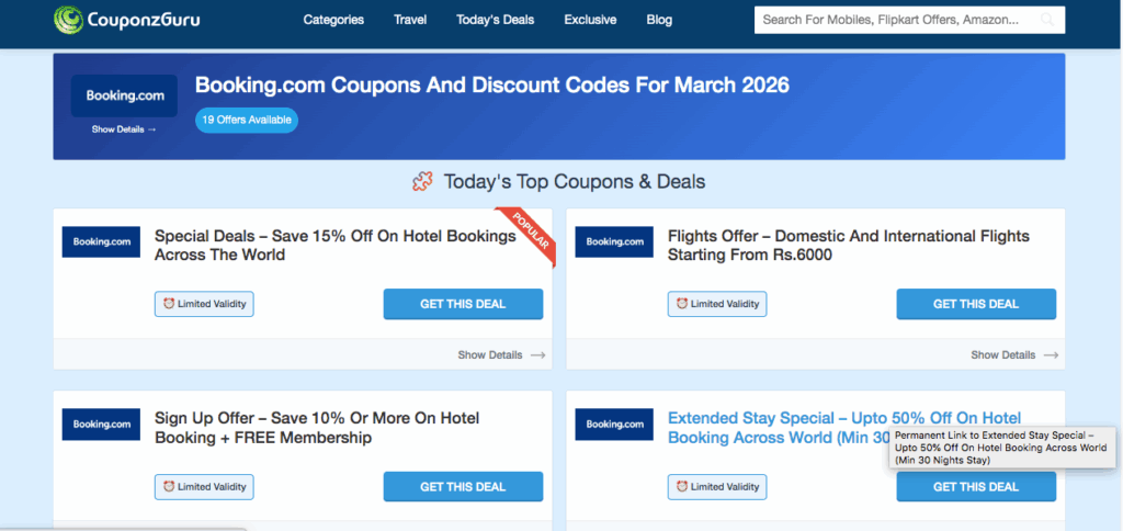 Booking.com Coupons and Deals
