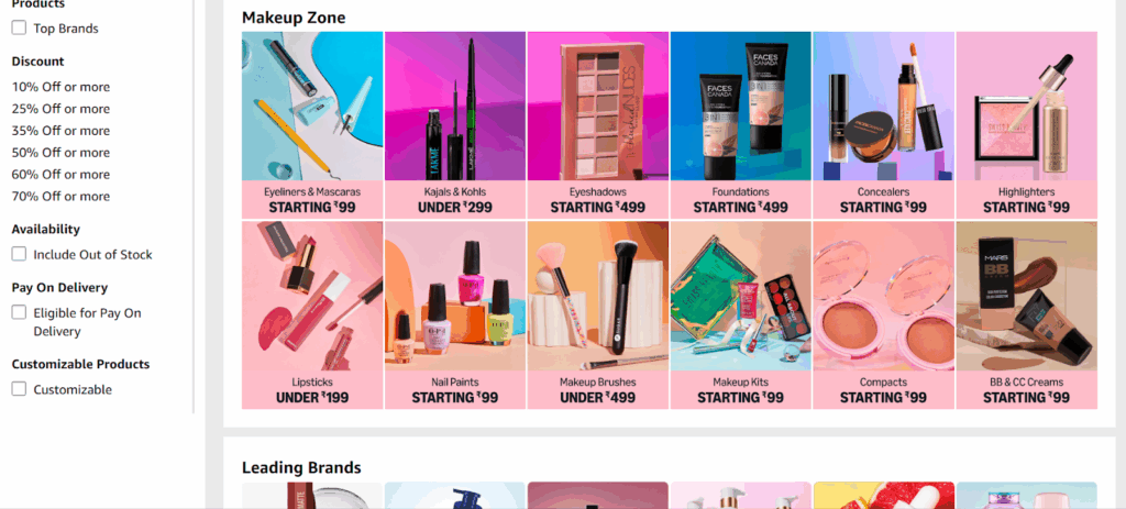 Amazon India Makeup