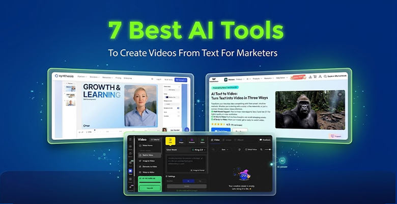 7 Best AI Tools To Create Videos From Text For Marketers