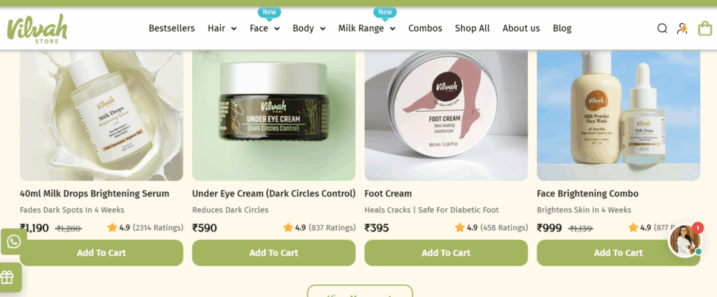 Vilvah Store Skincare