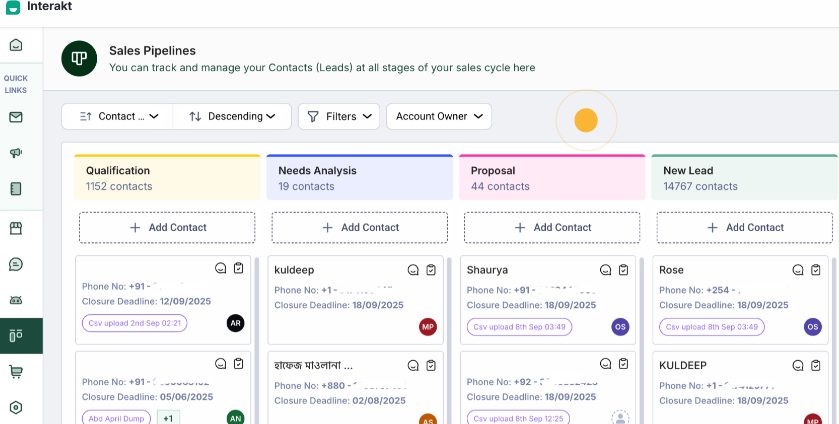 Interakt WhatsApp CRM