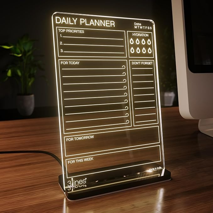 3 Lines Glowing Daily Planner