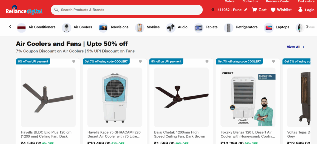 Reliance Digital Consumer Electronics
