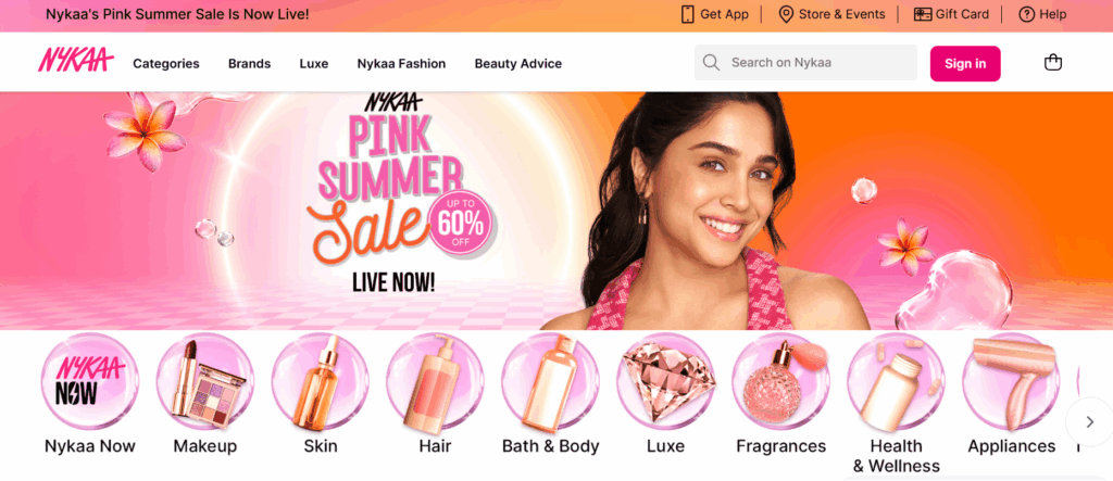 Nykaa Pink Summer Sale