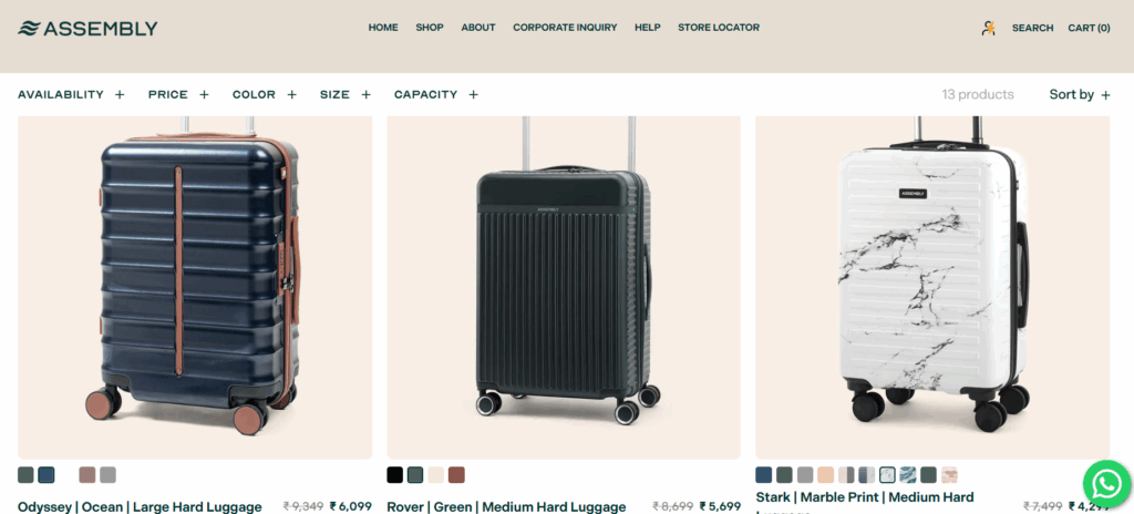 Assembly Luggage