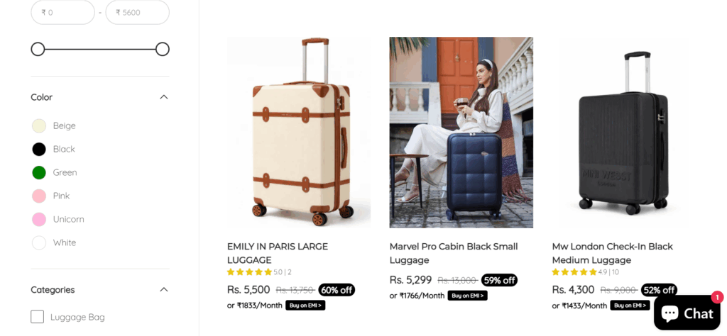 Miniwesst Luggage