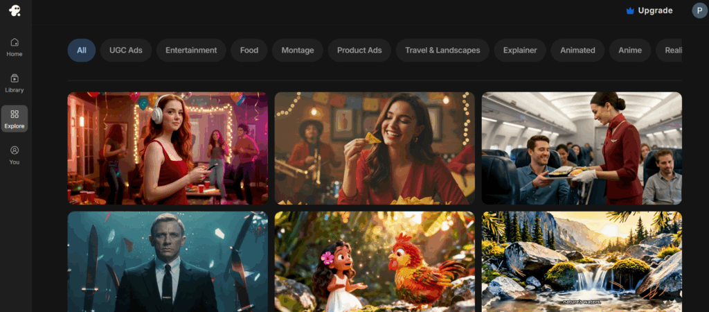 AI Video Samples from Invideo