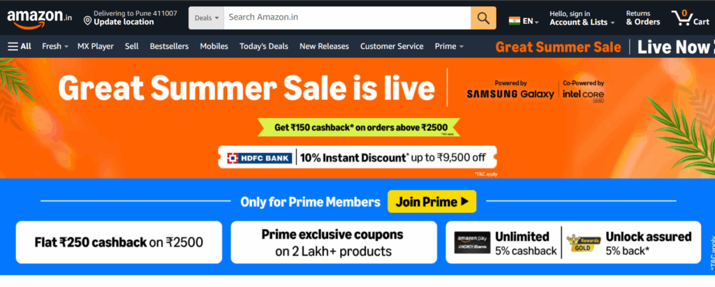 Amazon Great Summer Sale Discounts
