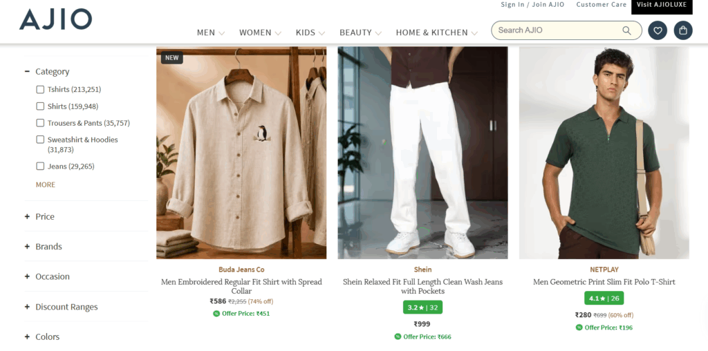 AJIO Deals