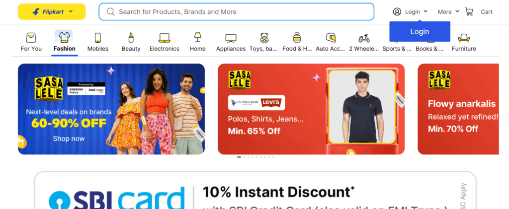 Flipkart SASA LELE Sale