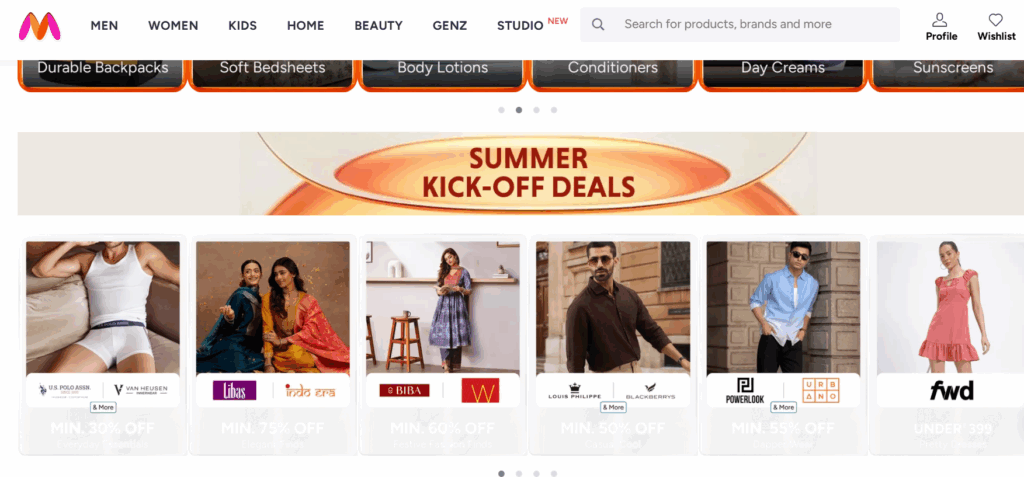 Myntra Summer Deals