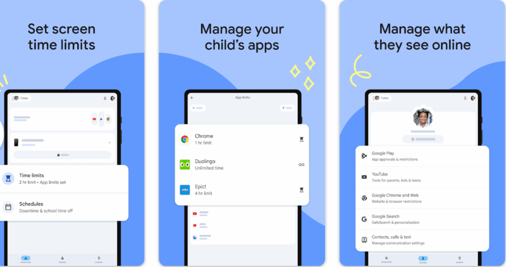 Google Family Link Features