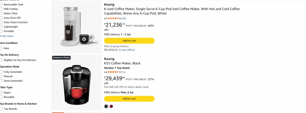 Keurig Coffee Machines