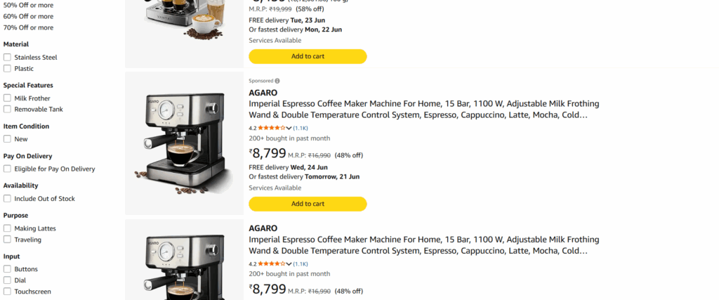 Agaro Coffee Machines