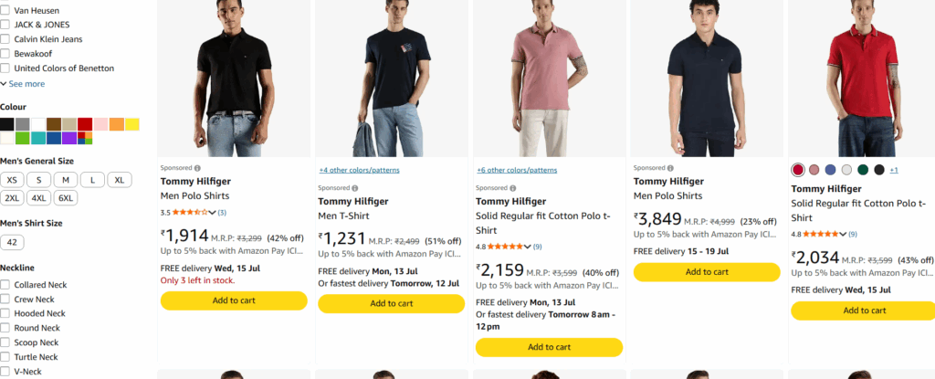 Tommy Hilfiger clothing