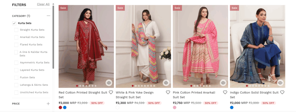 Suit sets on BIBA