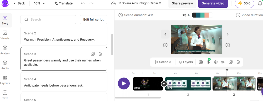 Document to Video feature