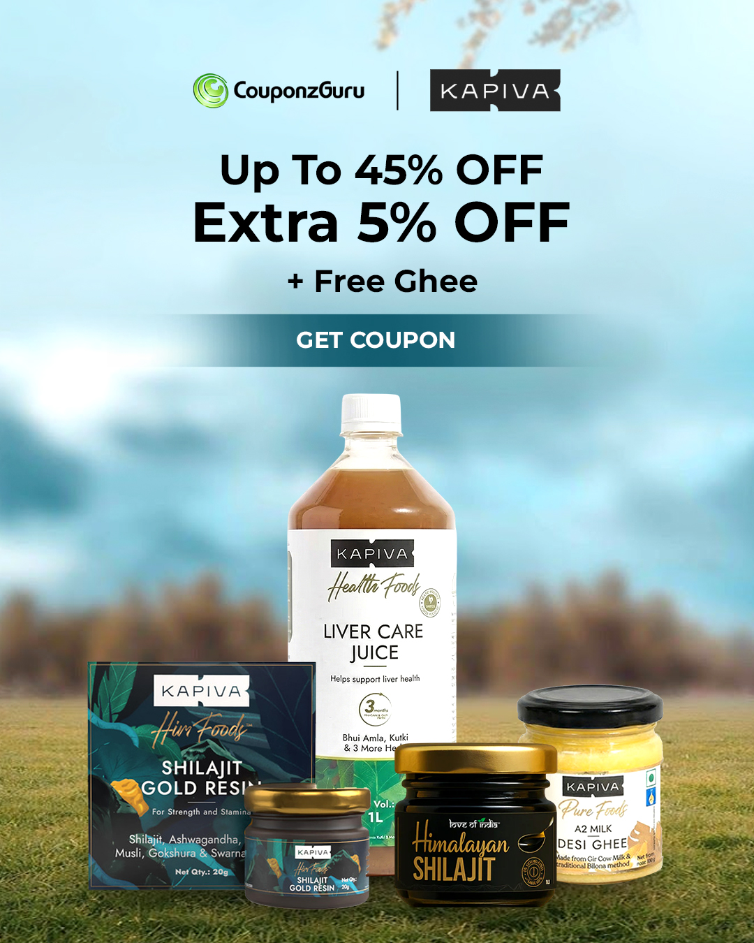 Upto 45% + Extra 5% Off
