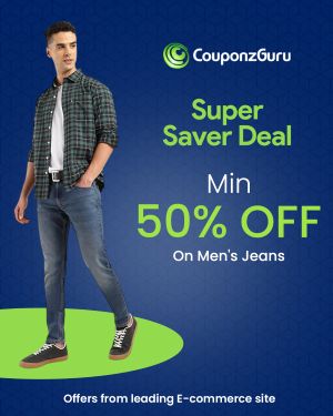 Min 50% OFF On Men’s Jeans