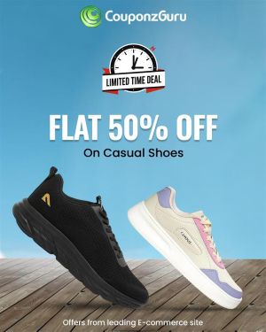 Flat 50% OFF On Casual Shoes