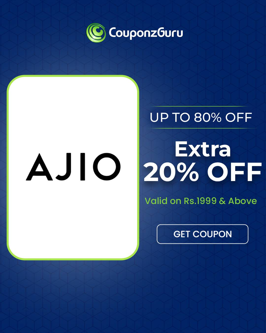 Extra 20% OFF On Rs.1999