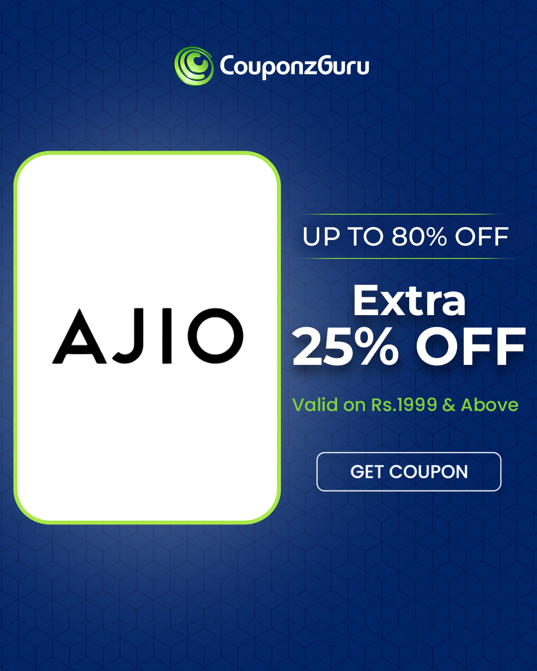 Extra 25% OFF On Rs.1999