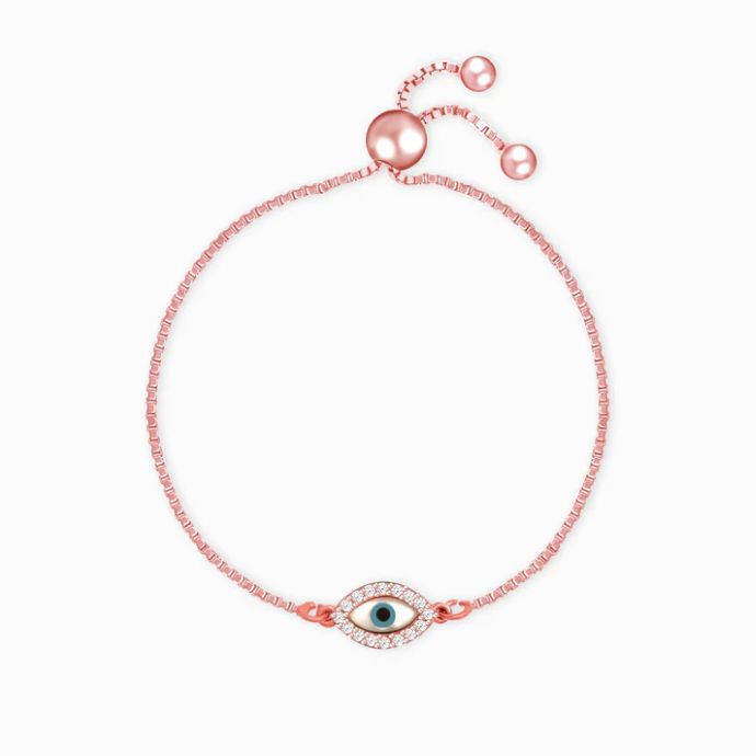 Rose Gold Evil Eye Braclet