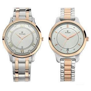 Titan Bandhan Quartz Watch For Couple