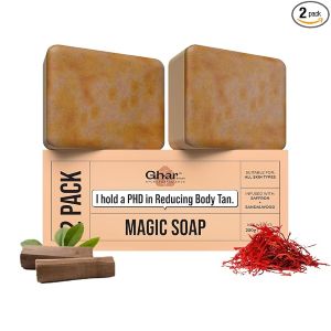 Ghar Sandalwood & Saffron Bath Soap
