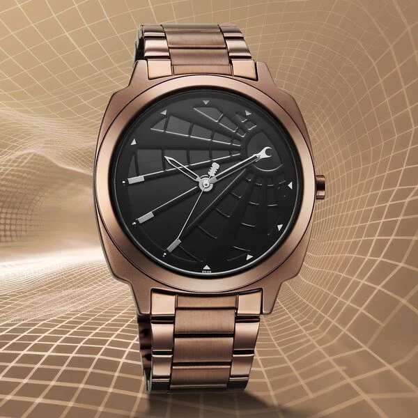 Groove Quartz Analog Black Dial Watch