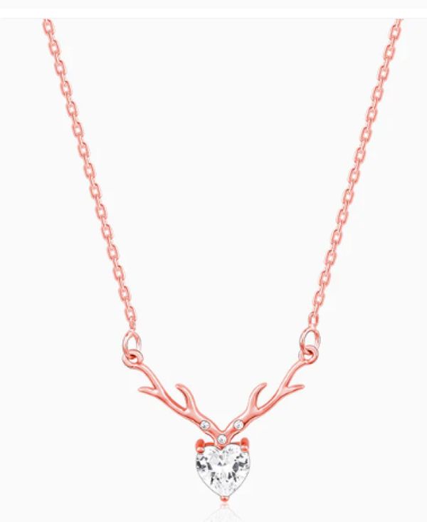 Rose Gold Dear Heart Necklace