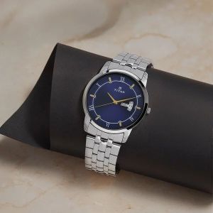 Titan Analog Blue Dial Watch